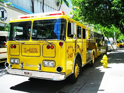 ハワイ便り 第86回 ハワイの消防車は何色 18年1月10日掲載 日立の樹オンライン